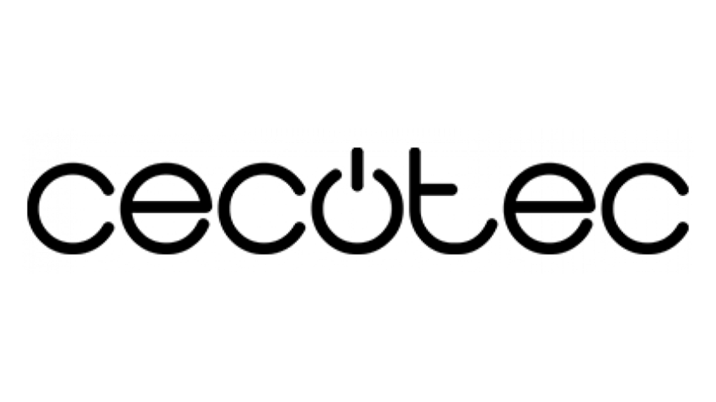 Logo de Cecotec en blanco y negro